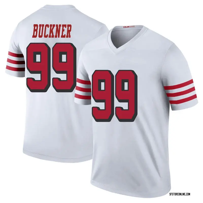 Men's San Francisco 49ers DeForest Buckner White Legend Color Rush ...