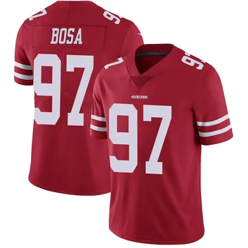 nick bosa black and red jersey