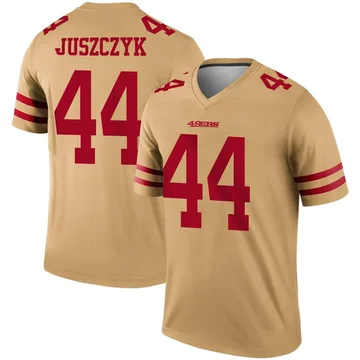 Youth San Francisco 49ers Kyle Juszczyk Gold Legend Inverted Jersey By Nike